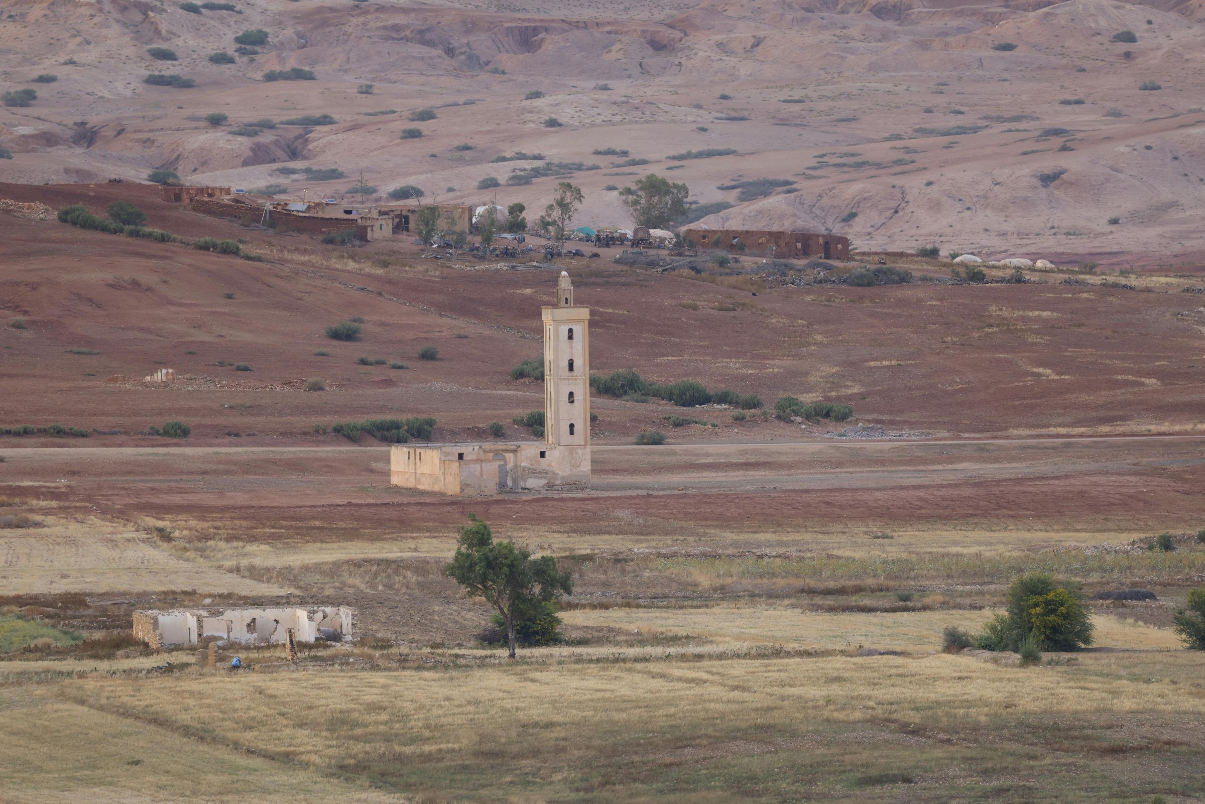 Gentle walk in the High Atlas Mountains near Marrakech, with Berber villages, terraced fields and scenic landscapes.