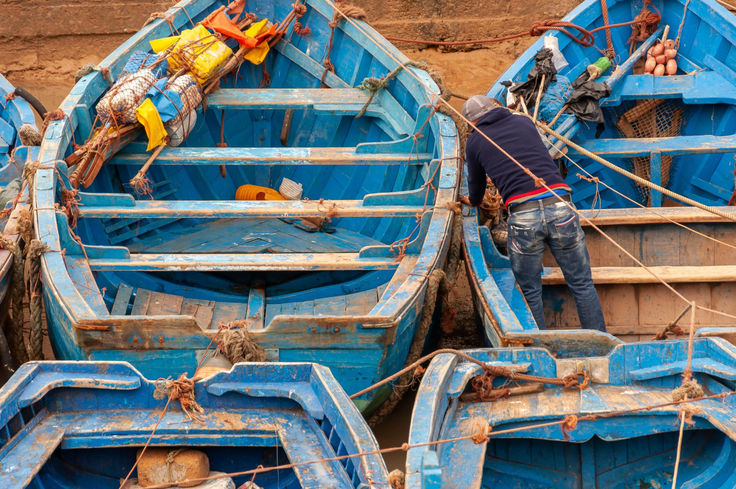 Arrival in Essaouira after Fes, with Atlantic coast, whitewashed medina and relaxed Morocco cultural travel atmosphere.