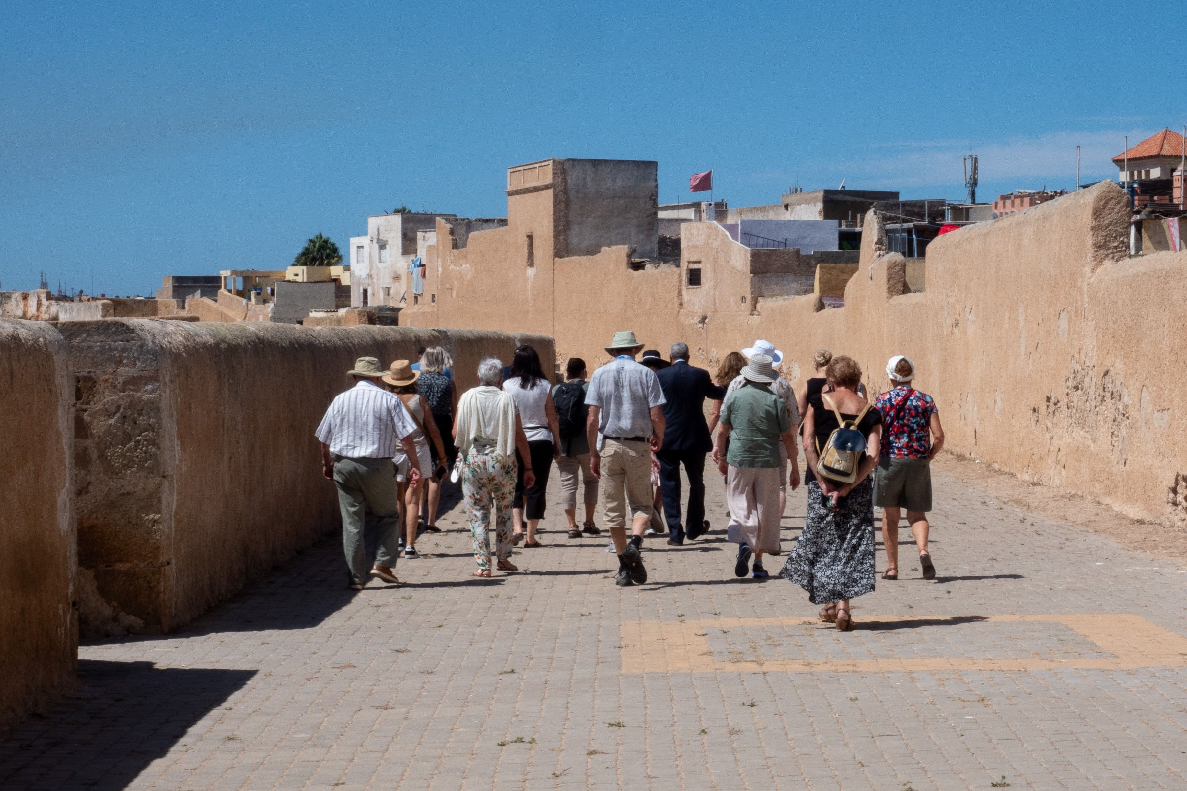 Essaouira arrival with Atlantic medina, ramparts, fishing port and Jewish heritage context on Morocco’s coast.