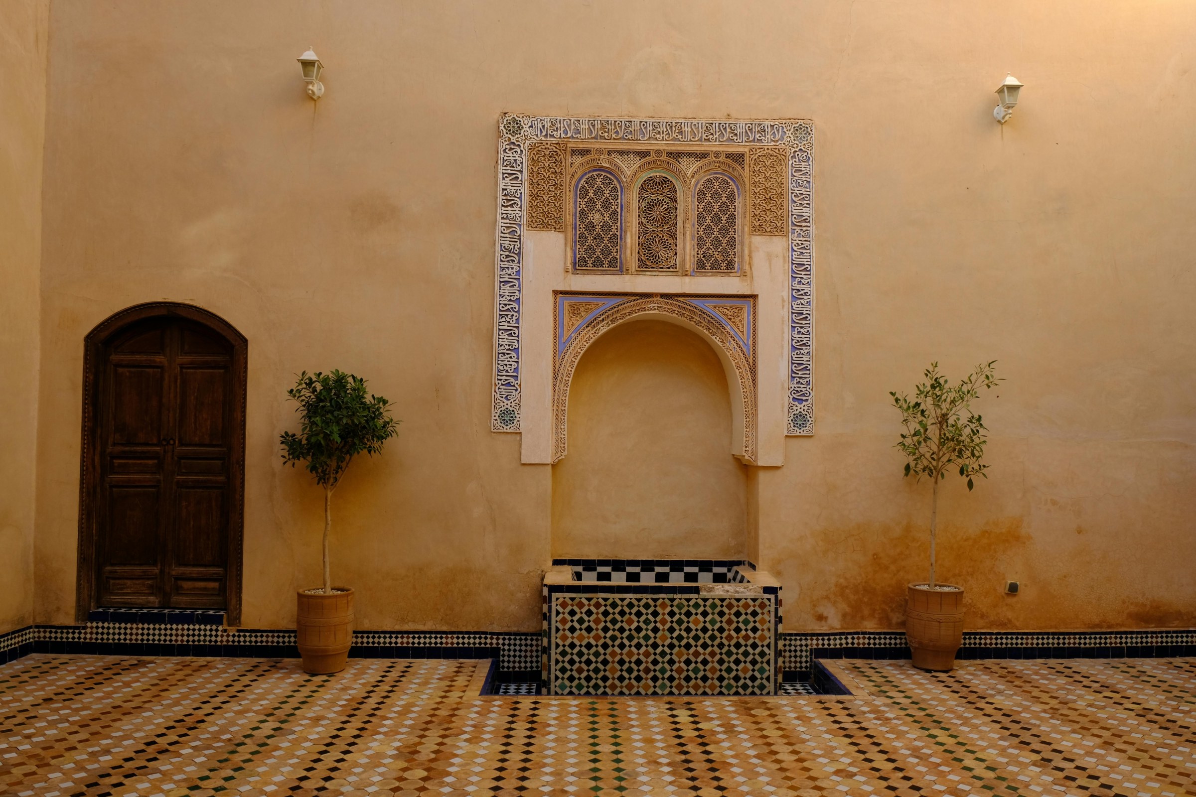 Traditional Marrakech riad and medina atmosphere at the start of an 8-day Morocco itinerary through the High Atlas and Berber valleys.