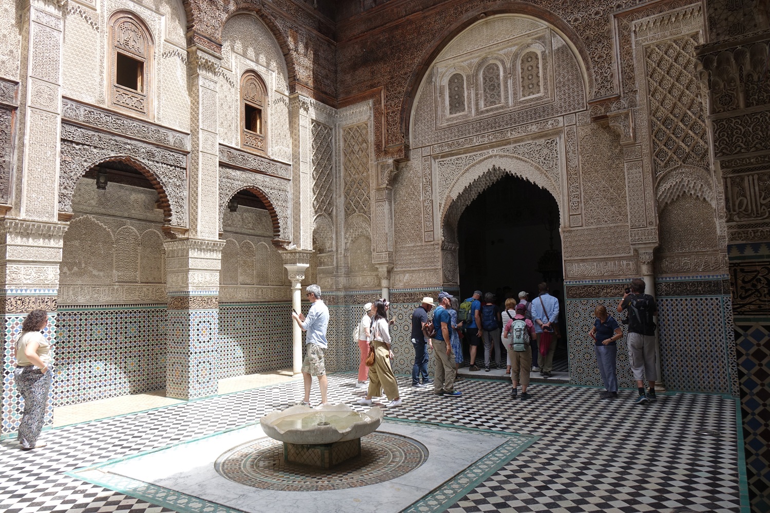 Guided visit of Marrakech medina, souks and historic monuments before a Morocco trekking journey through the High Atlas and Sahara.