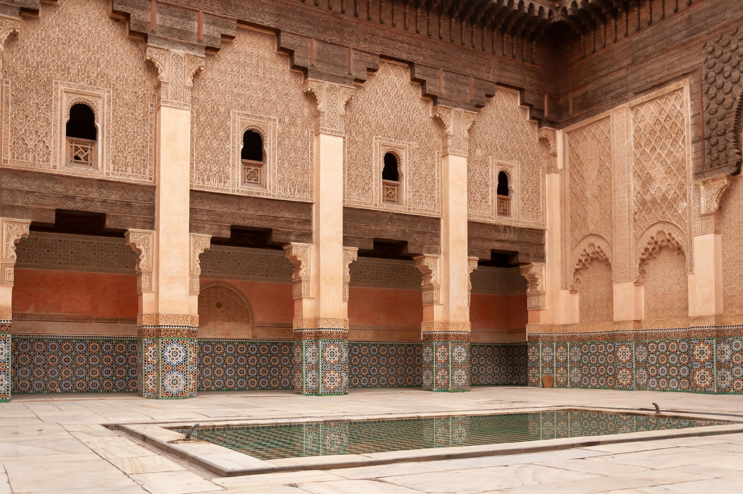 Luxury riad in Marrakech, starting point of a 12-day private Morocco luxury tour for American travelers.