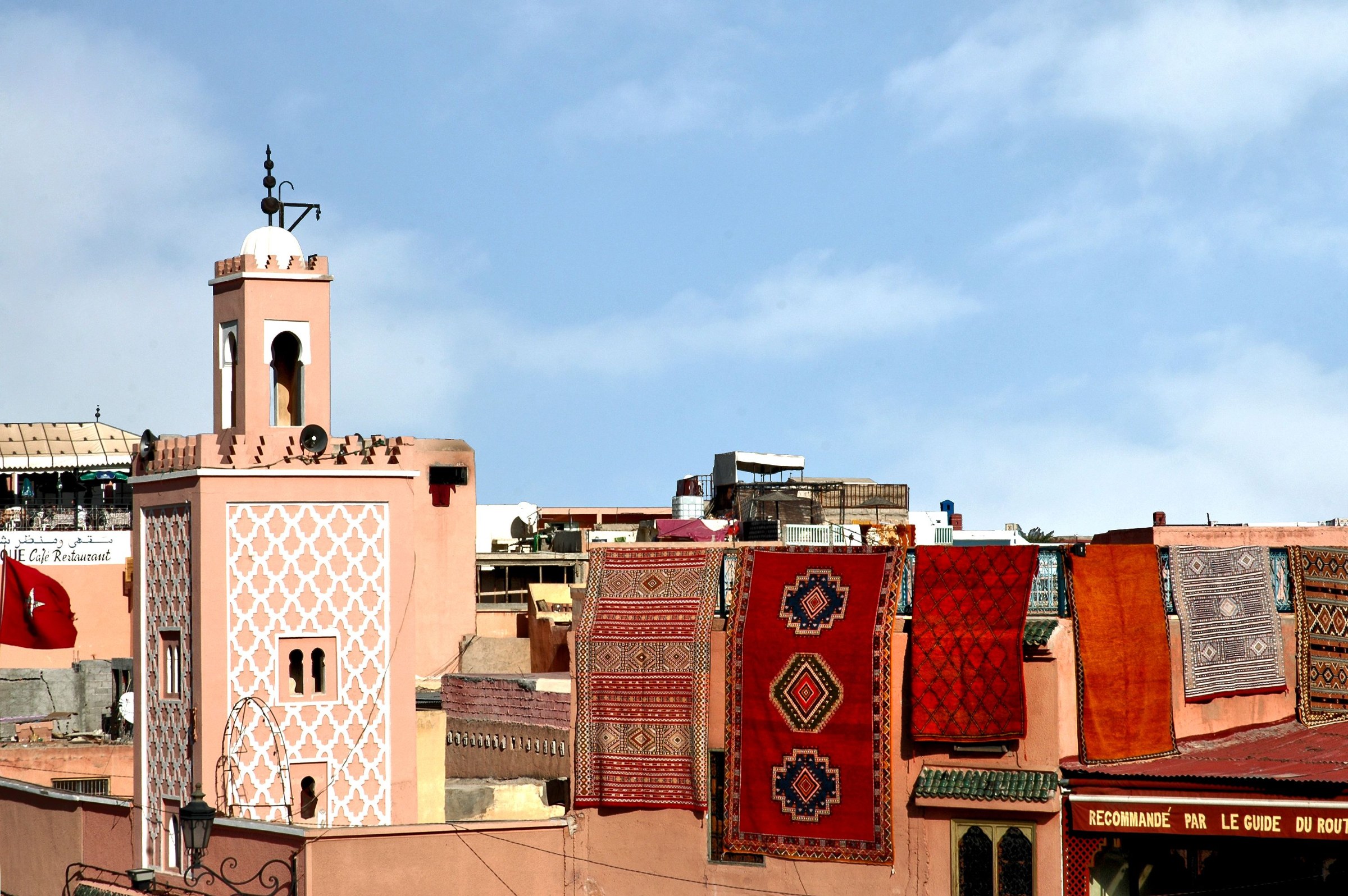 Journey from Fes to Marrakech, connecting two major Moroccan cultural cities on a Jewish heritage itinerary.