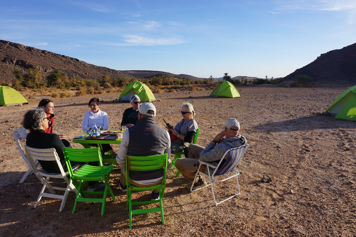 Guided Sahara trek from Erg Bounou to Sidi Naji, with dunes, desert plains, remote paths and overnight camp in Morocco.